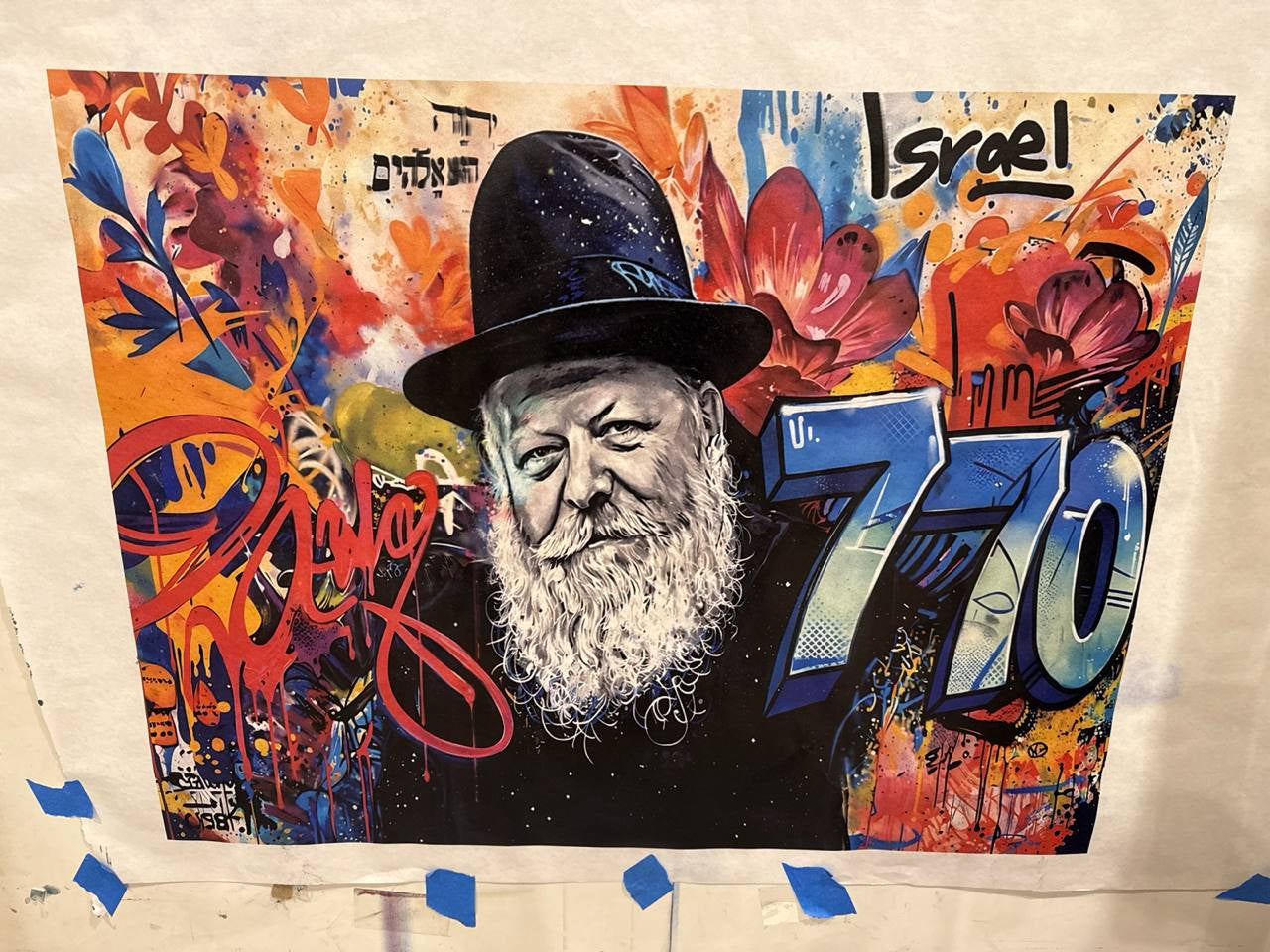 The Lubavitcher Rebbe — Color Splash Portrait