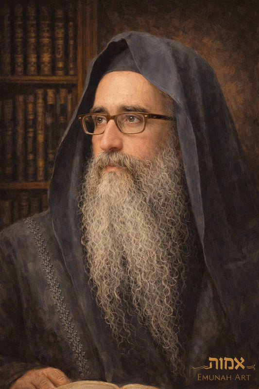 The Posek – Rabbi in His Library | Emunah Art