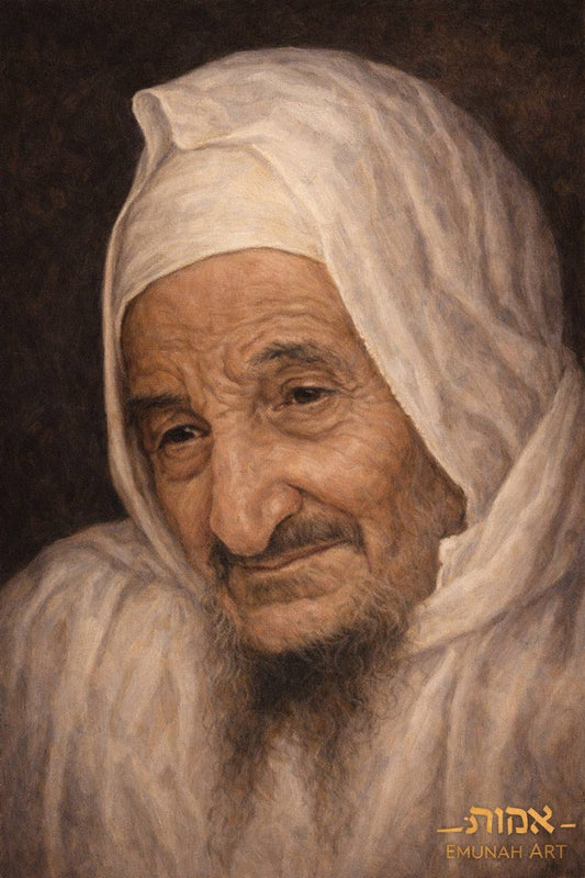 The Smile of a Tzaddik – Sephardic Elder | Emunah Art