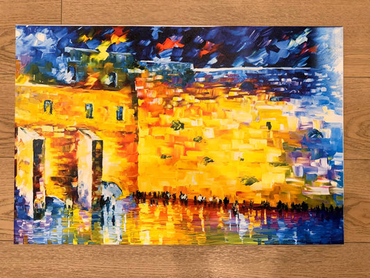 Jerusalem Light — Golden Wall Reflection — Emunah Art